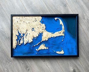 Cape Cod - mapa batymetryczna 3D