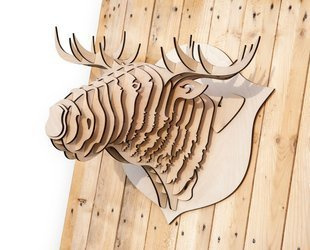 Łoś - trofeum 3D / DIY