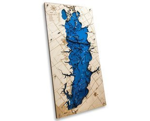 Carlyle Lake - mapa batymetryczna 3D