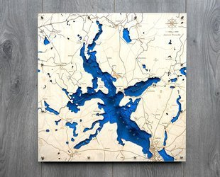 Jezioro Drawsko - mapa batymetryczna 3D