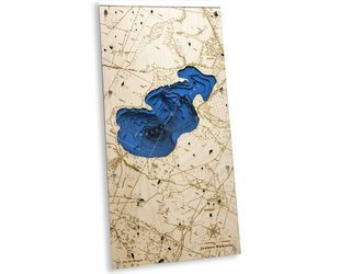 Jezioro Wuksniki - mapa batymetryczna 3D