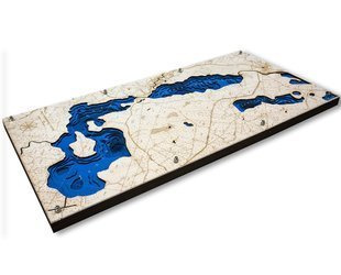 Jezioro Tumiańskie i Pisz - mapa batymetryczna 3D