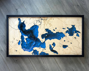 Jezioro Mamry - mapa batymetryczna 3D