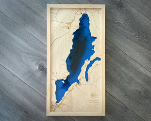 Jezioro Hańcza - mapa batymetryczna 3D