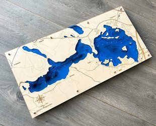 Jezioro Wulpińskie - mapa batymetryczna 3D