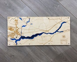 Jezioro Popielewskie - mapa batymetryczna 3D