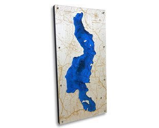 Jezioro Piłakno - mapa batymetryczna 3D