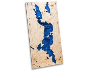 Jezioro Łańskie - mapa batymetryczna 3D