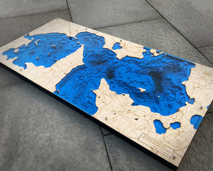 Jezioro Dargin - mapa batymetryczna 3D