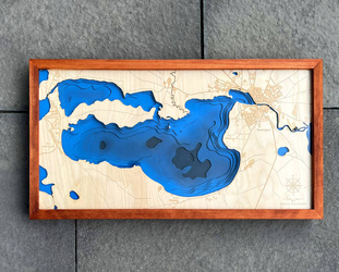 Jezioro Karasińskie - mapa batymetryczna 3D