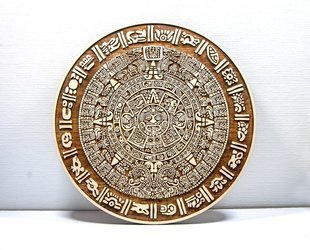 Kamień Słońca / Piedra Del Sol / Kalendarz Majów / drewno