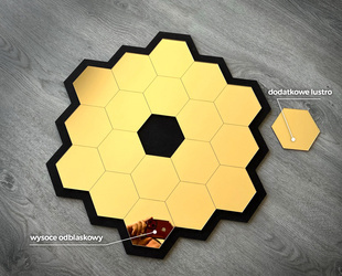 Kosmiczny Teleskop Webba / Lustro - Dekoracja ścienna