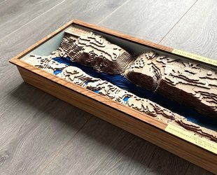 Loch Ness - jezioro, mapa batymetryczna 3D