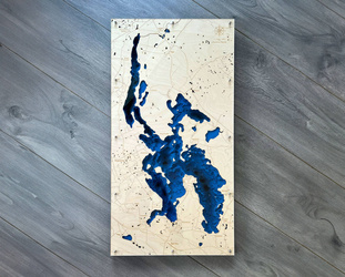 Jezioro Narie - mapa batymetryczna 3D