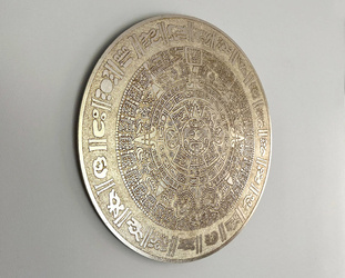 Kamień Słońca / Piedra Del Sol / Kalendarz Majów / białe złoto