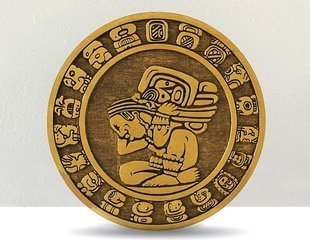 Kalendarz Majów / Haab / czerń i złoto