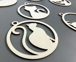 Psy & Koty - bombki małe - 9,5 cm (zestawy)