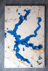 Jezioro Rajgrodzkie - mapa batymetryczna 3D