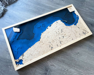 Polskie Wybrzeże - Bałtyk - mapa batymetryczna 3D